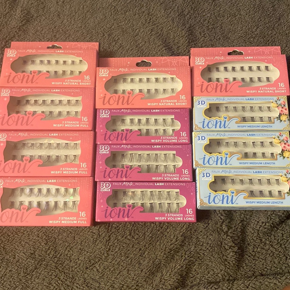 3D curl faux minx individual lashes